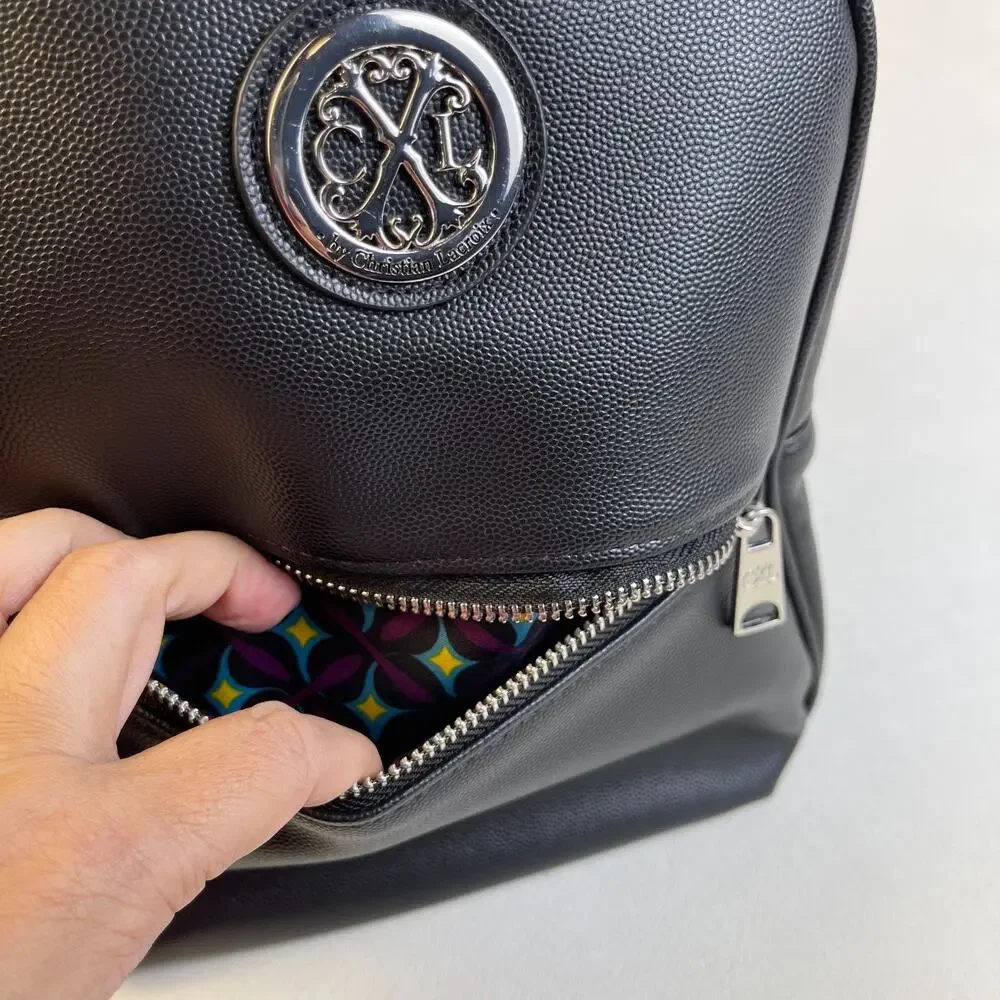 CXL Christian Lacroix Pine Caviar Backpack Black NWT